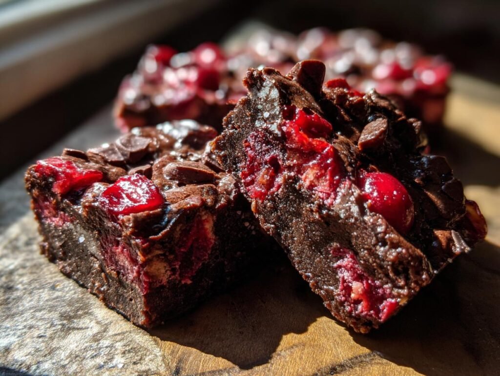 Chocolate Cherry Bars Delight