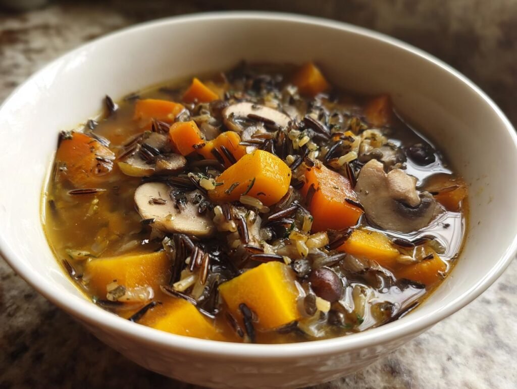 Cozy Autumn Wild Rice Soup