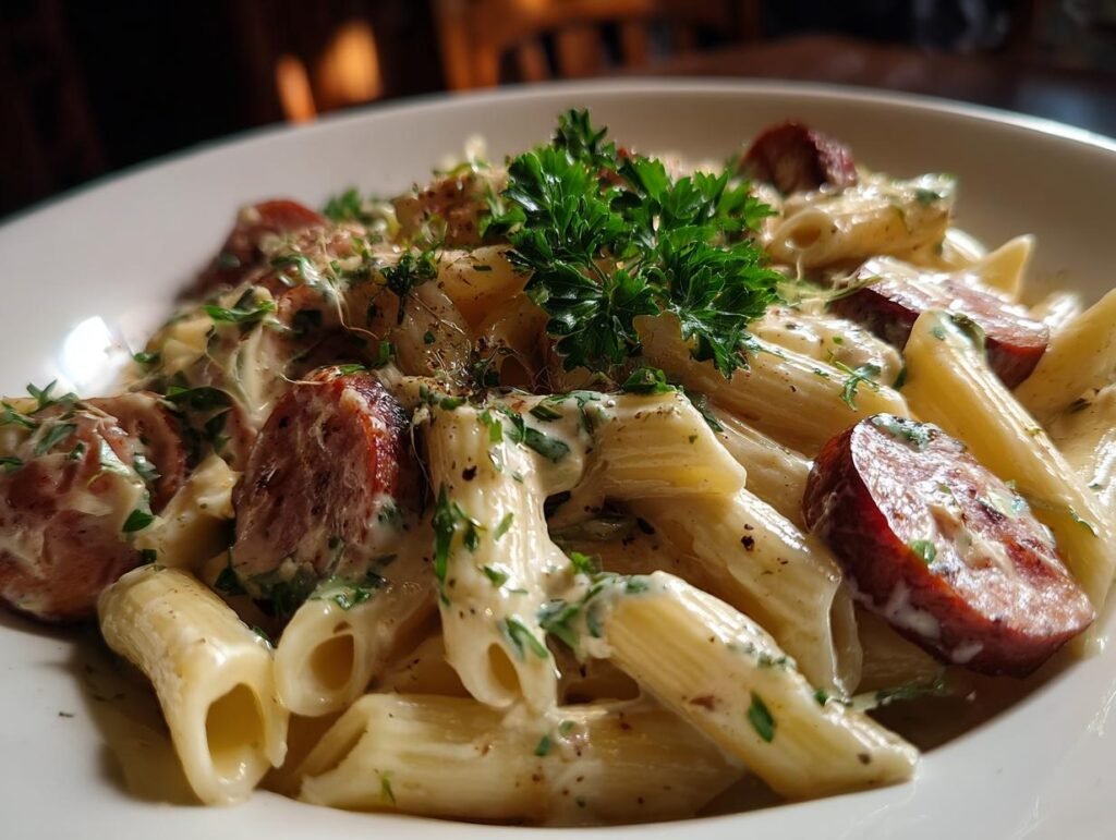 Creamy Smoked Sausage Pasta Recipe