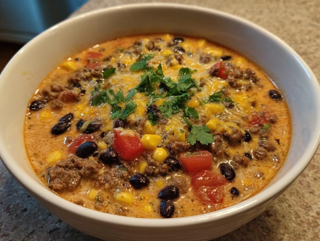 Easy Creamy Taco Soup