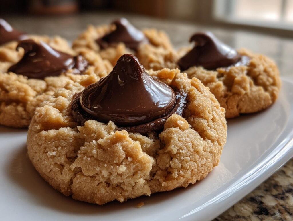 Holiday Peanut Butter Blossom Cookies Recipe