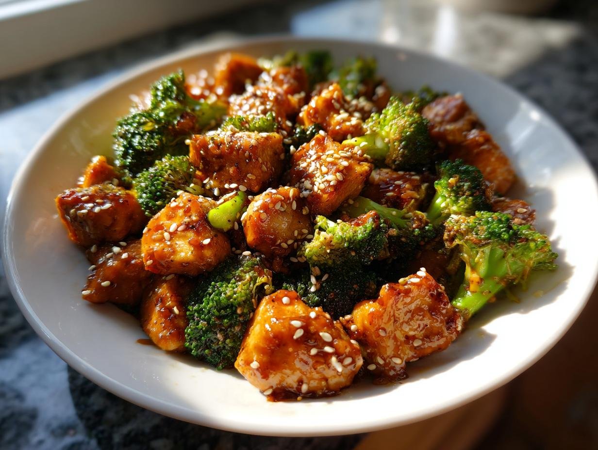 Honey Sesame Chicken Broccoli
