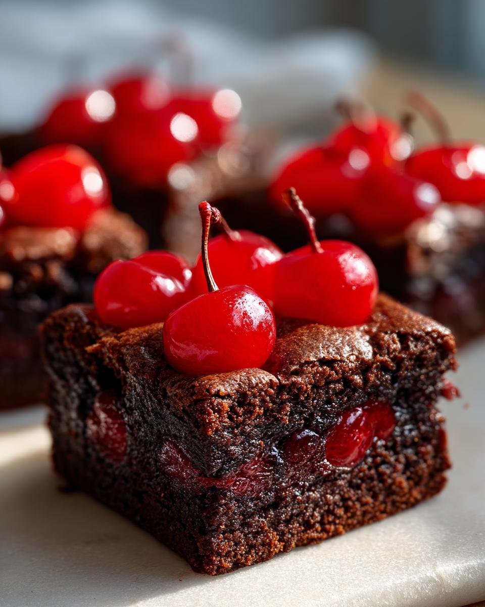 Maraschino Cherry Brownies - detail 1