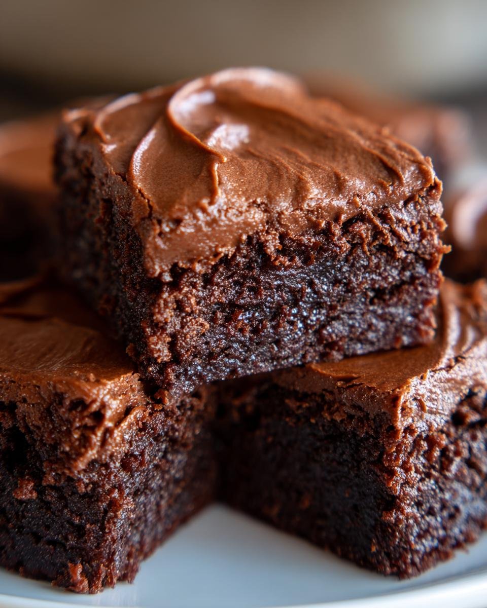 Mocha Brownies Cafe Latte Frosting - detail 2