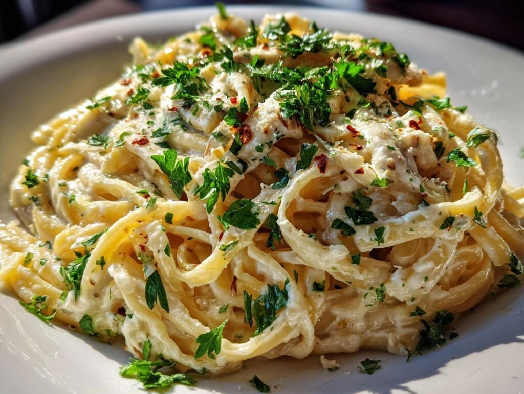 One Pot Creamy Garlic Pasta