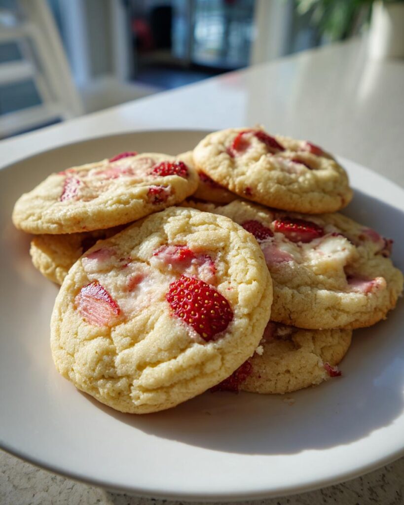 Strawberry Cheesecake Cookies
