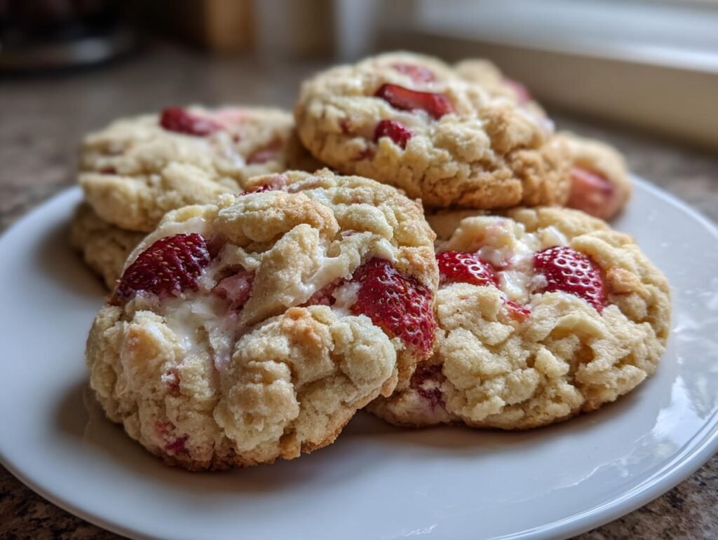 Strawberry Cheesecake Cookies Recipe with Homemade
