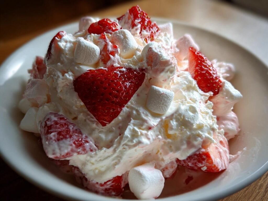 Strawberry Fluff Salad - Easy Dessert Recipe