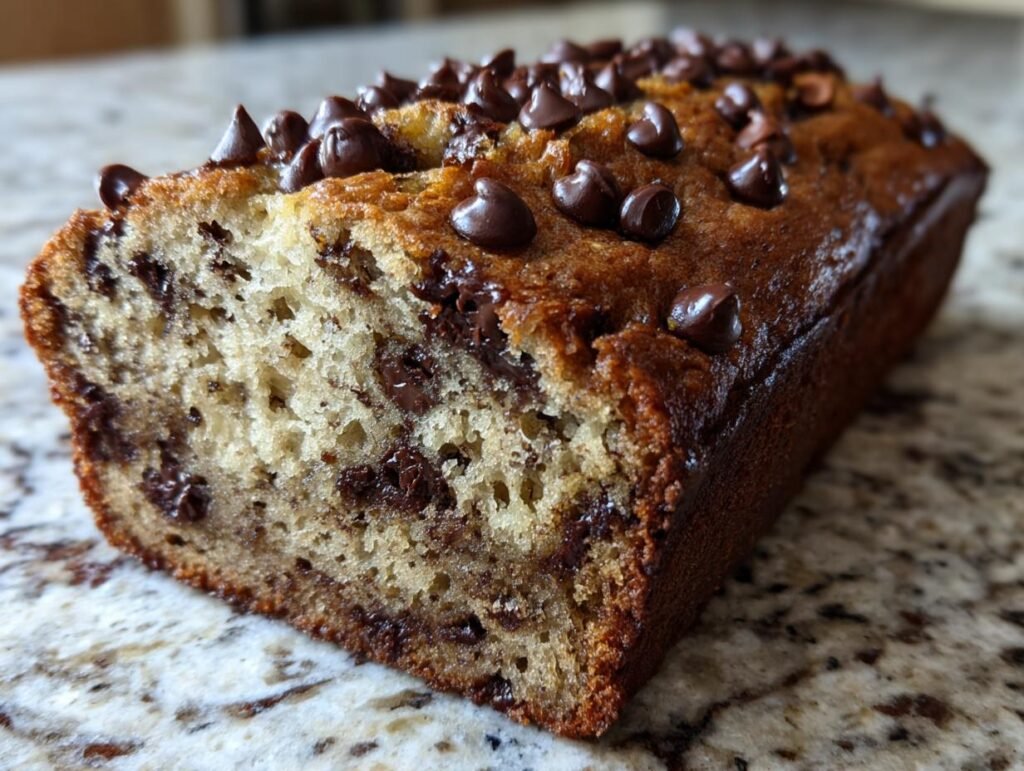 Super Moist Chocolate Chip Banana Bread Recipe