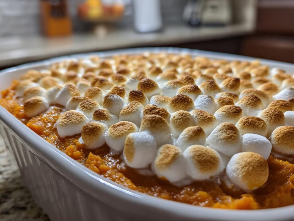 Sweet Potato Casserole with Marshmallows