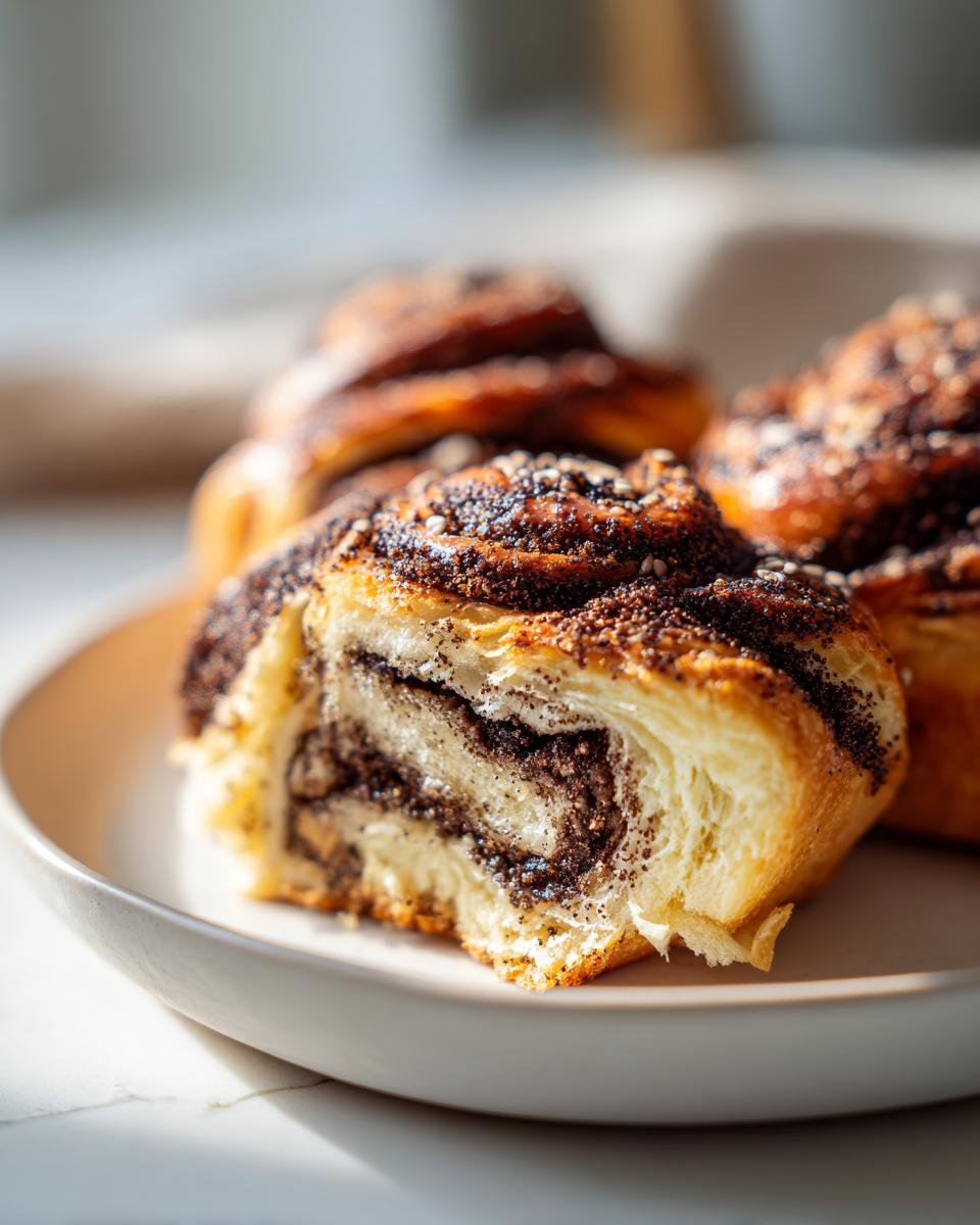 Black Sesame Rolls - detail 1