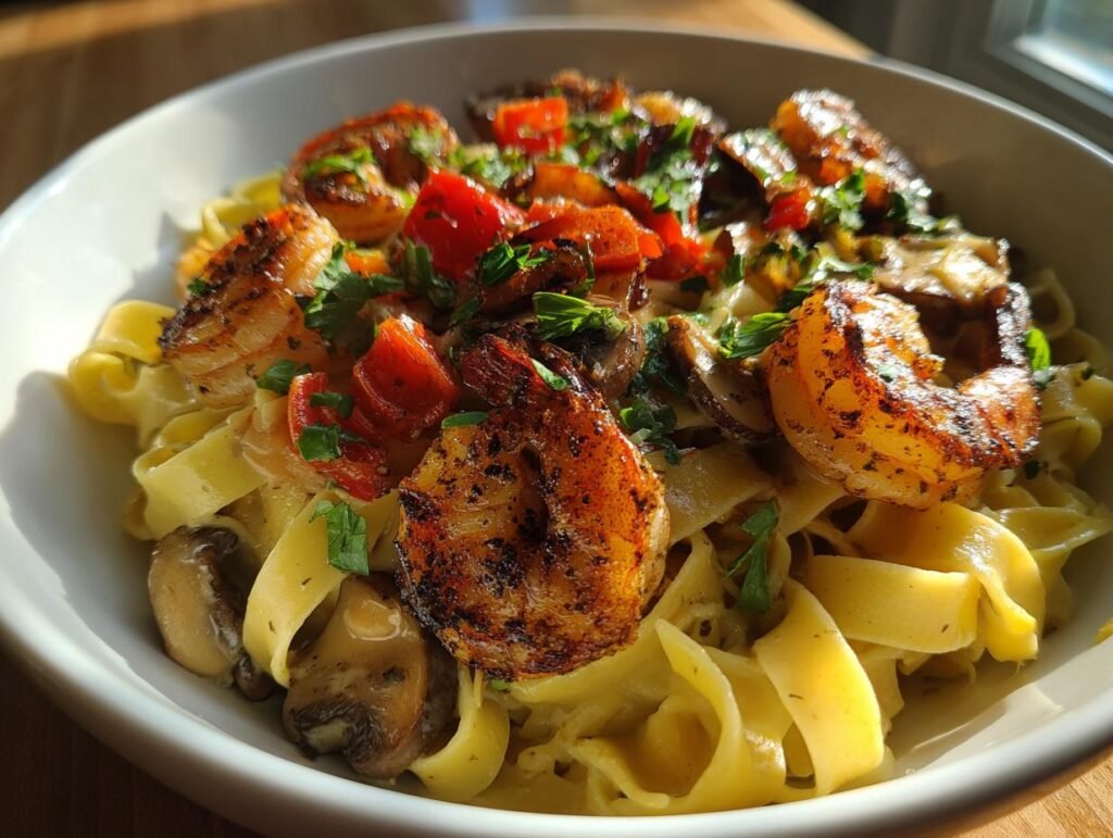 Blackened Shrimp Stroganoff