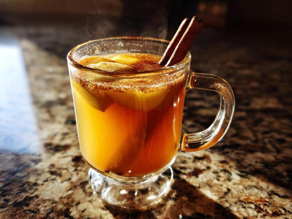 Caramel Apple Hot Toddy Cocktail