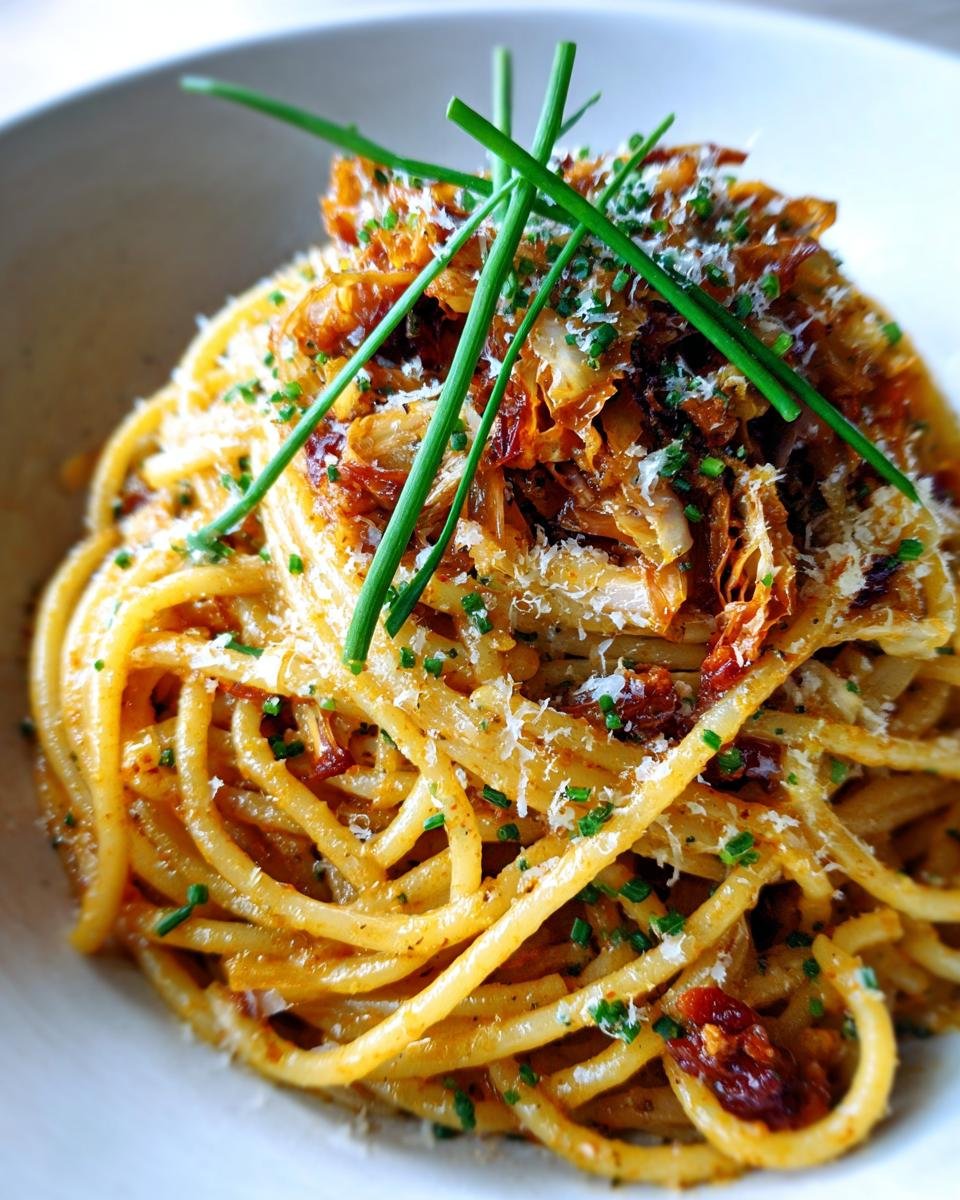 Caramelized Cabbage Butter Pasta Recipe - detail 1
