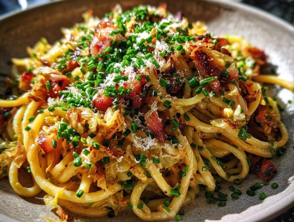 Caramelized Cabbage Butter Pasta Recipe