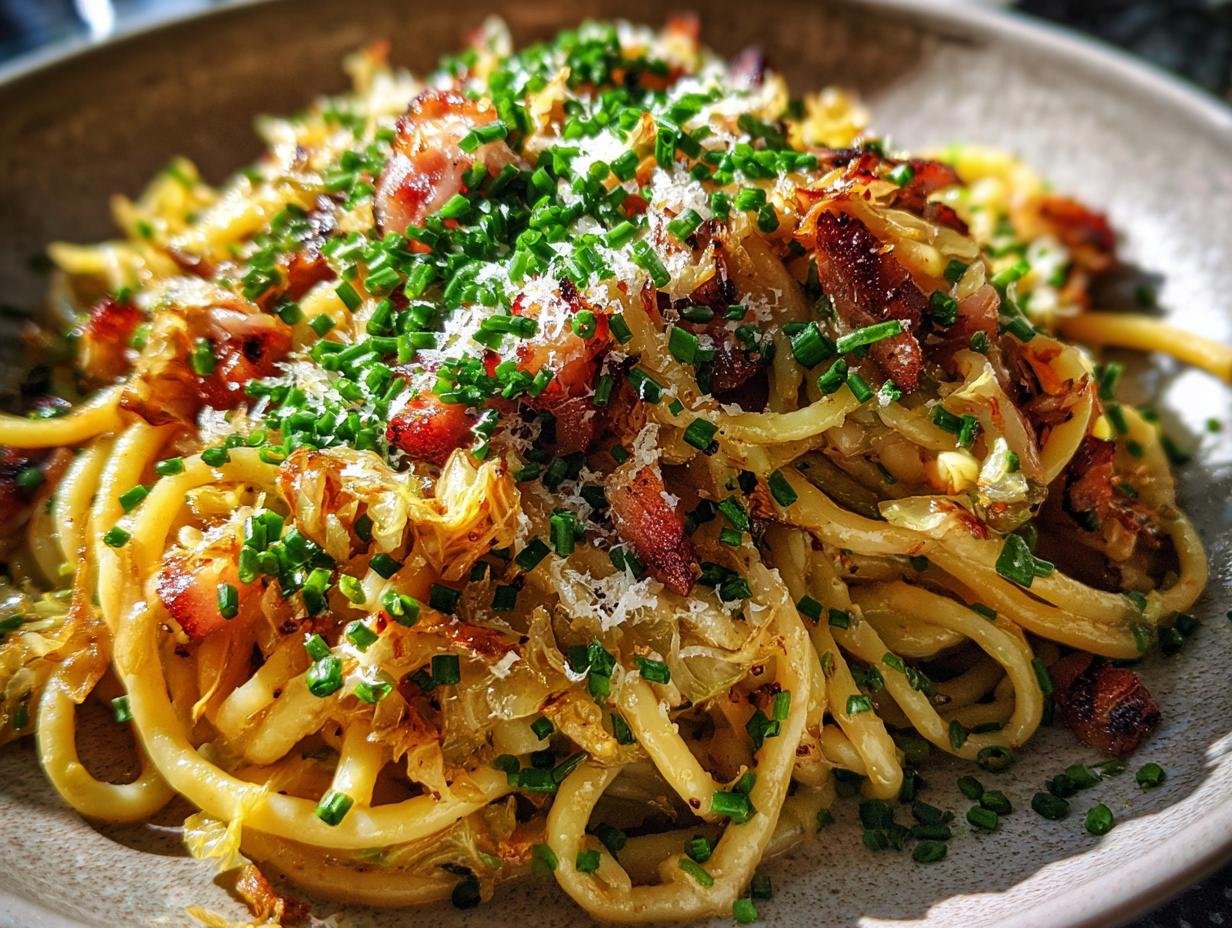 Caramelized Cabbage Butter Pasta Recipe