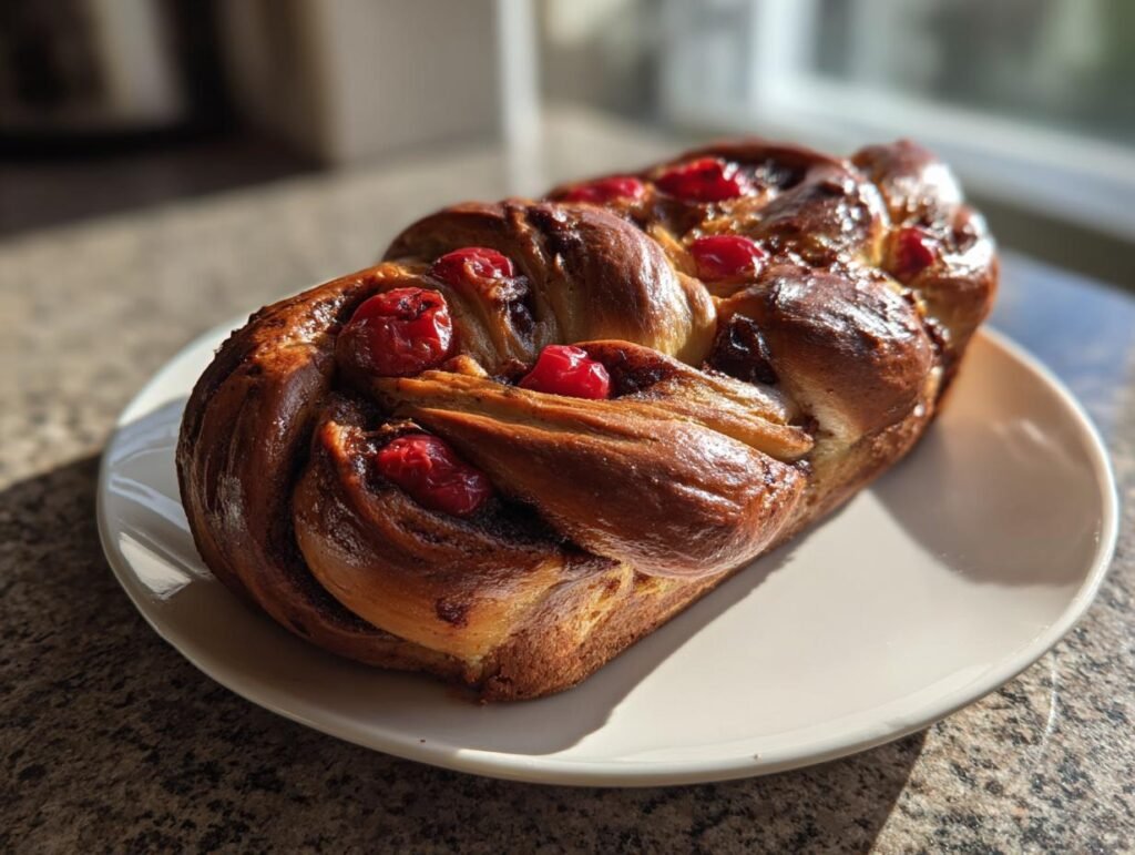 Cherry Chocolate Babka