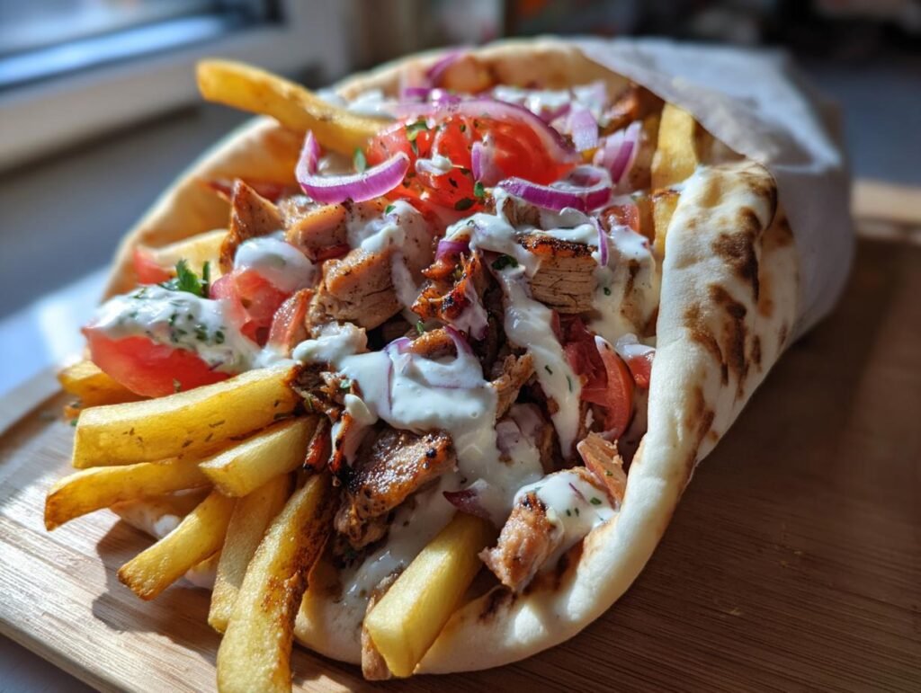 Chicken Shawarma with Garlic Yoghurt Sauce