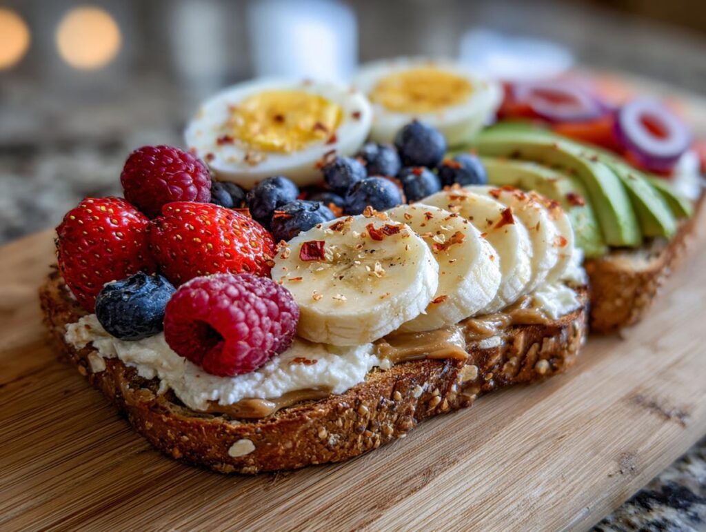 Cottage Cheese Breakfast Toast