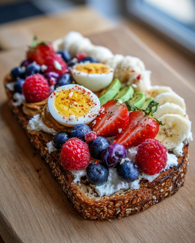 Cottage Cheese Breakfast Toast