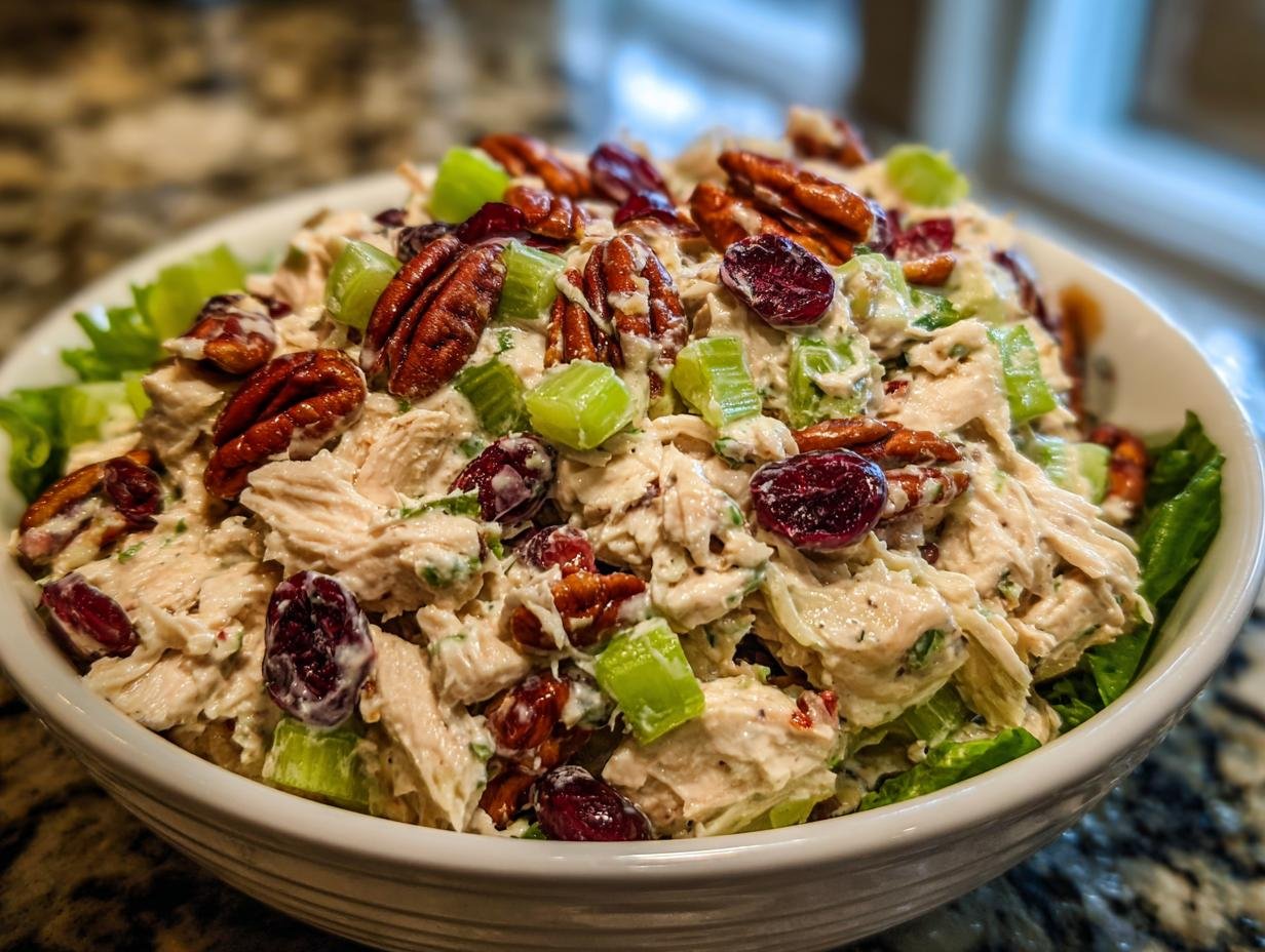 Cranberry Chicken Salad with Pecans