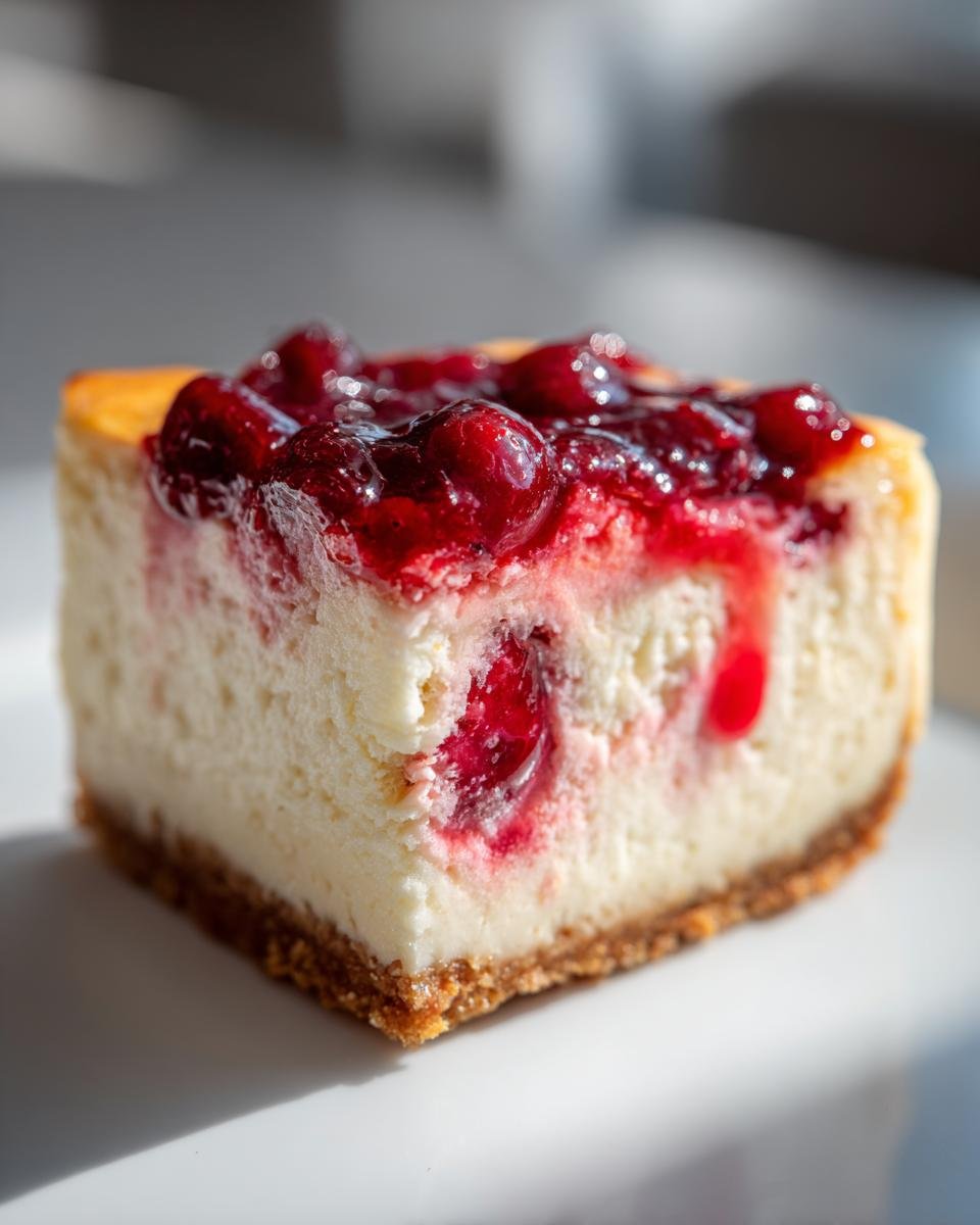 Cranberry Orange Cheesecake - detail 2
