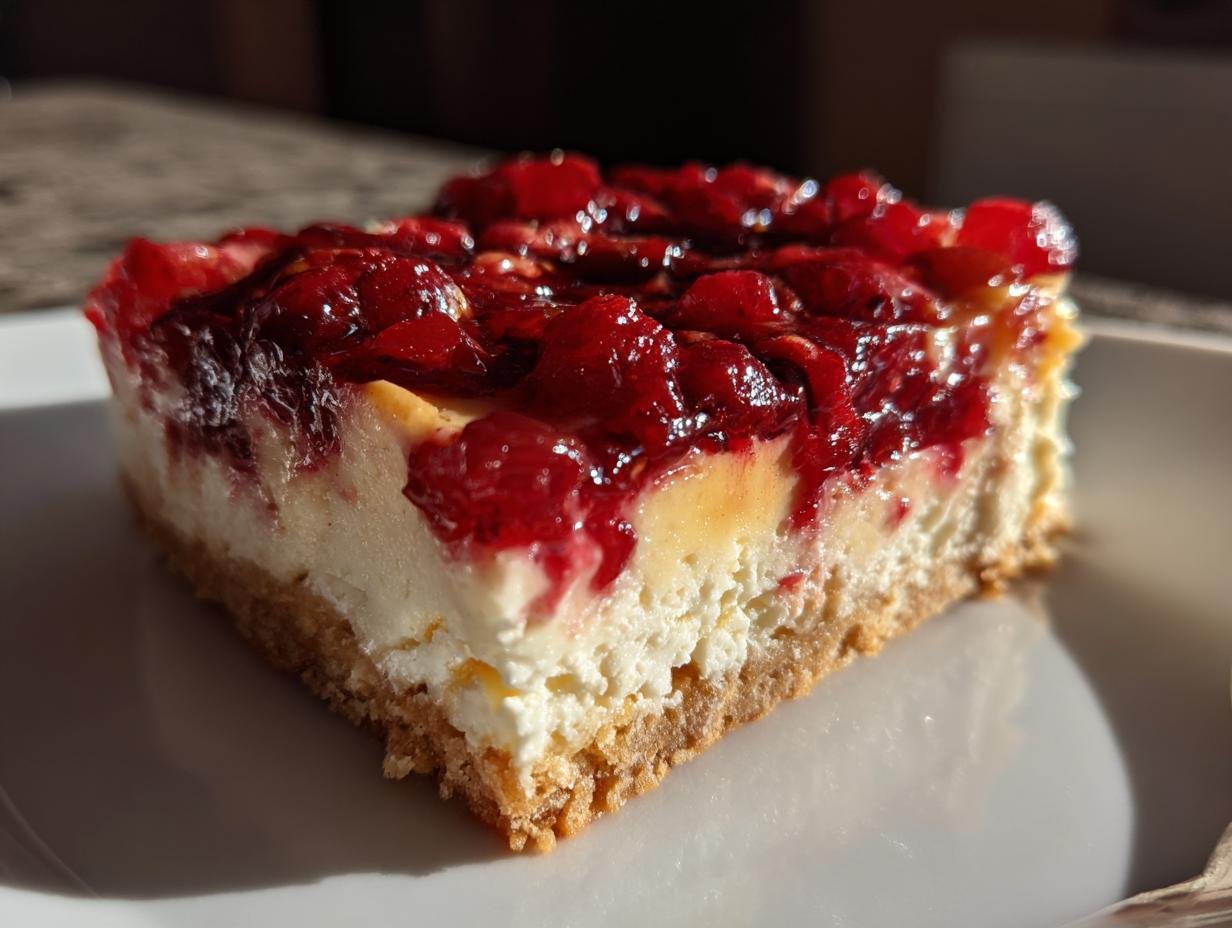 Cranberry Orange Cheesecake