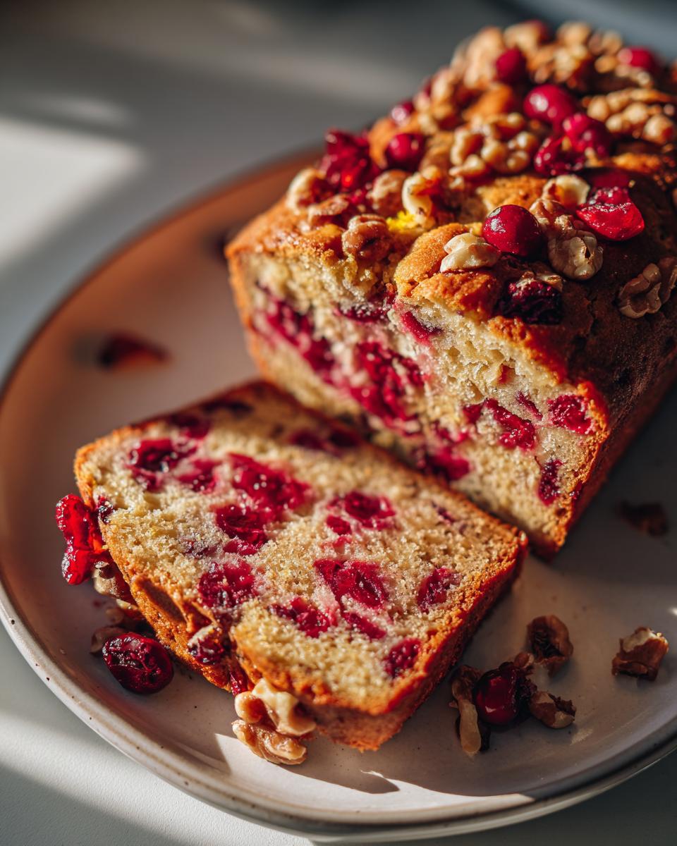 Cranberry Orange Walnut Bread - detail 2