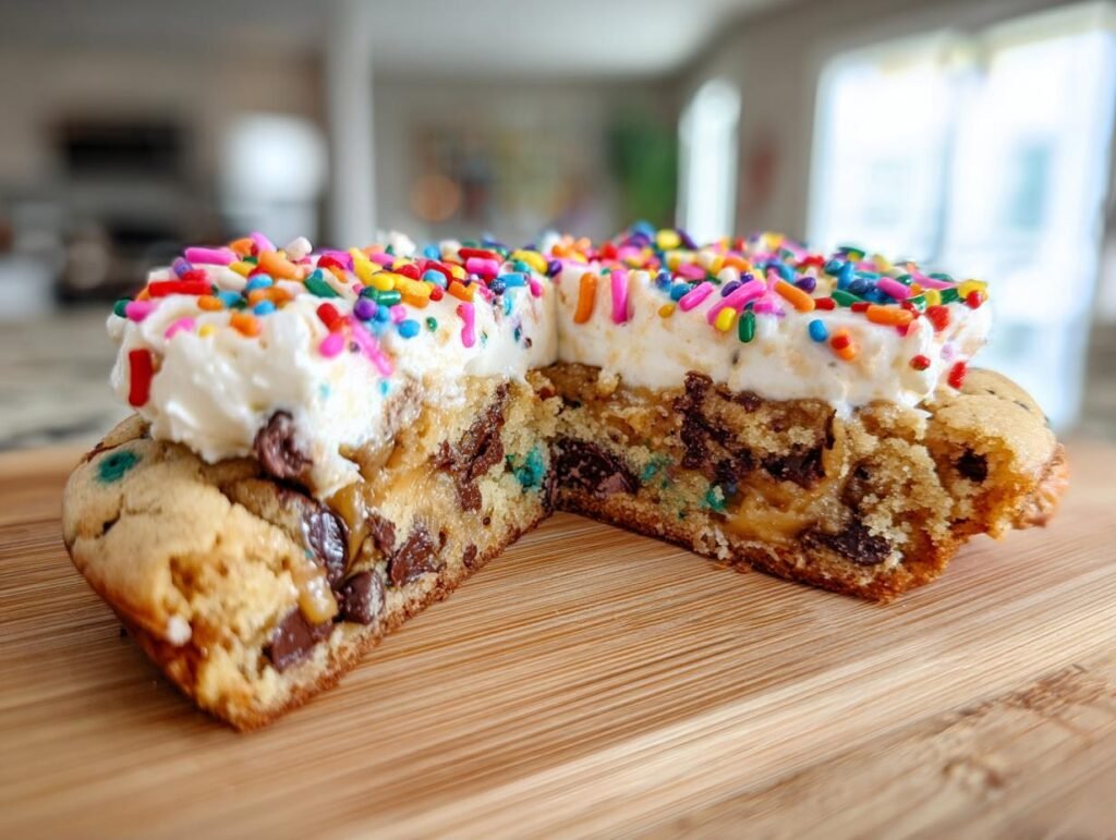 Easy Chocolate Chip Cookie Cake