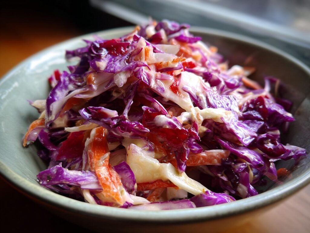 Easy Red Cabbage Slaw