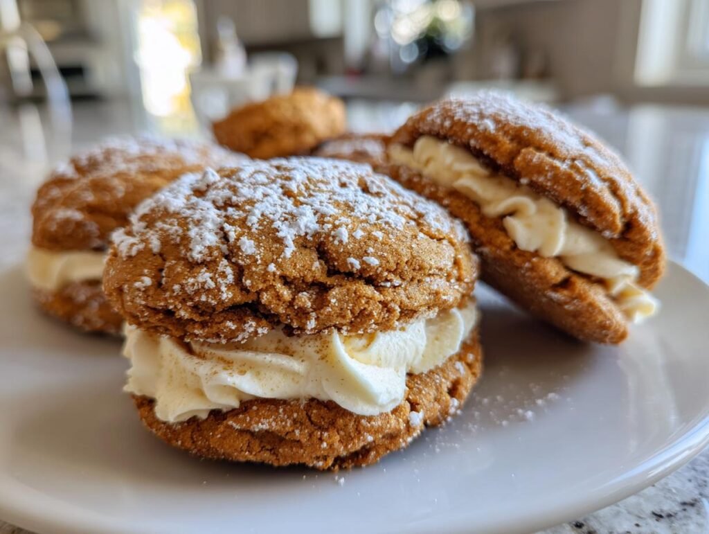 Gingerbread Cheesecake Cookies