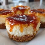 Mini Salted Caramel Pumpkin Cheesecakes