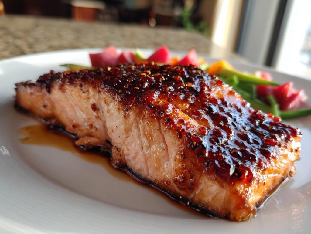 Salmon with Brown Sugar Glaze