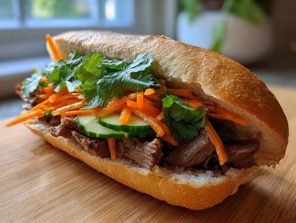 Satay Beef Sandwich – Layered Skillet Stack