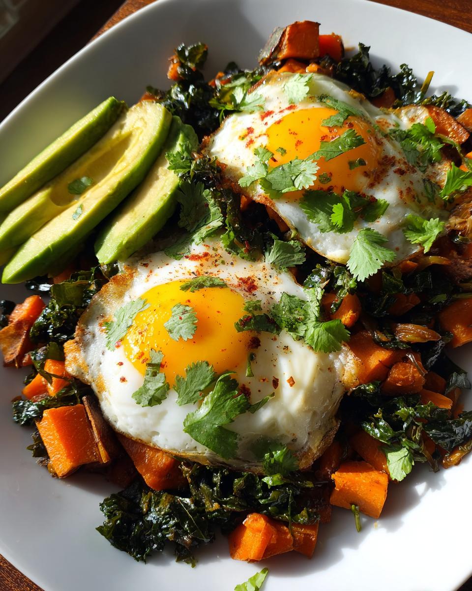 Skillet Sweet Potato Kale Hash - detail 1