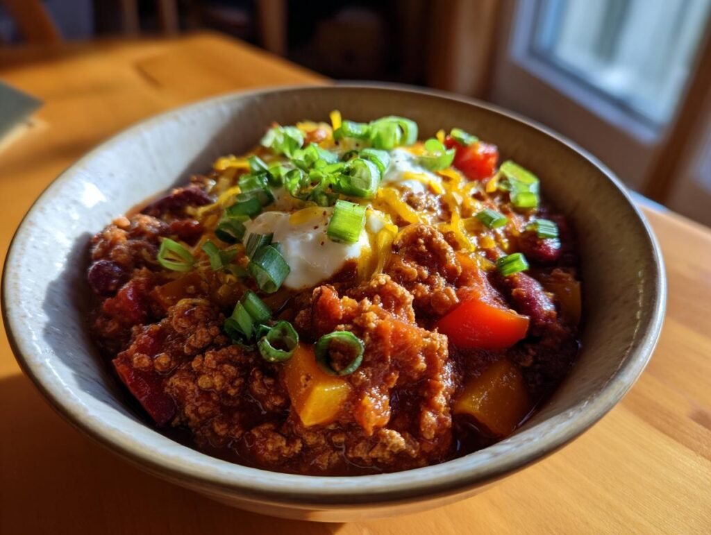 Slow Cooker Turkey Chili