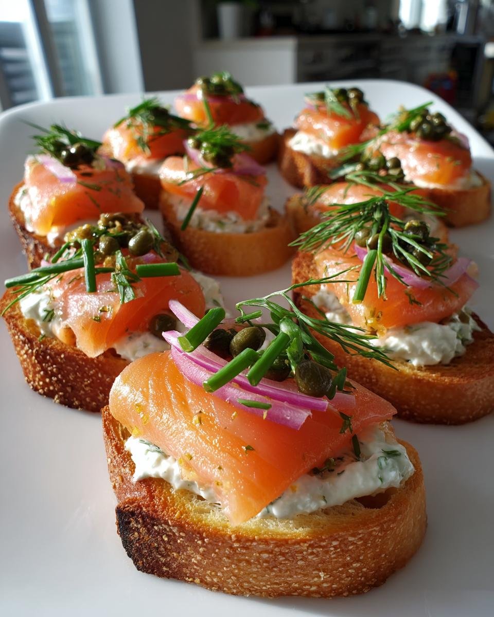 Smoked Salmon Crostini - detail 2