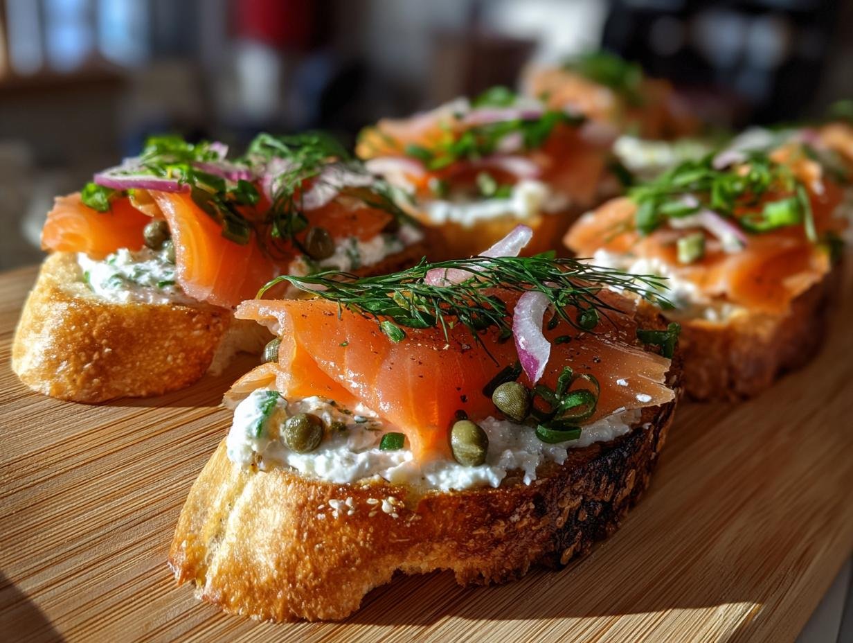 Smoked Salmon Crostini