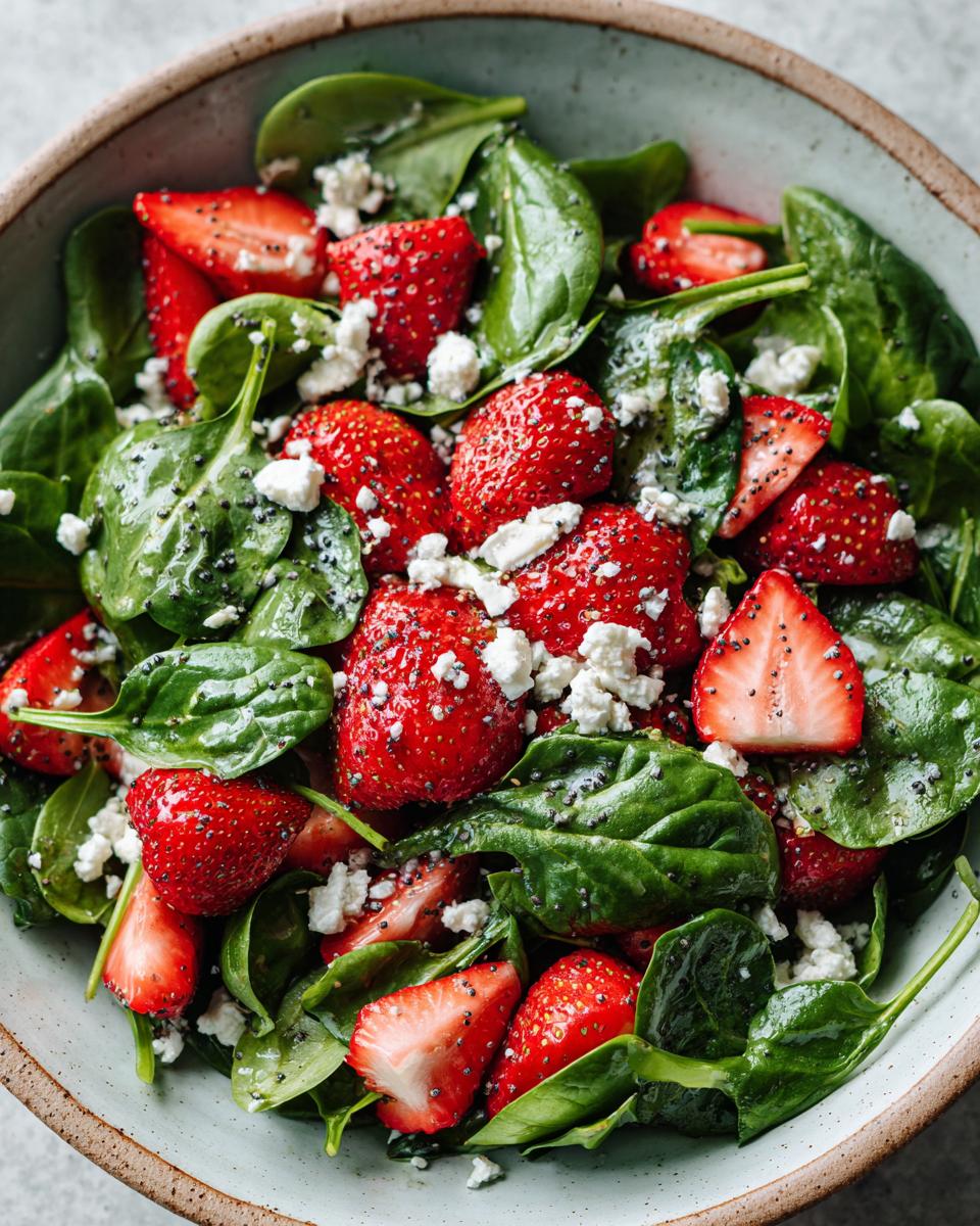 Spinach Strawberry Salad - detail 1
