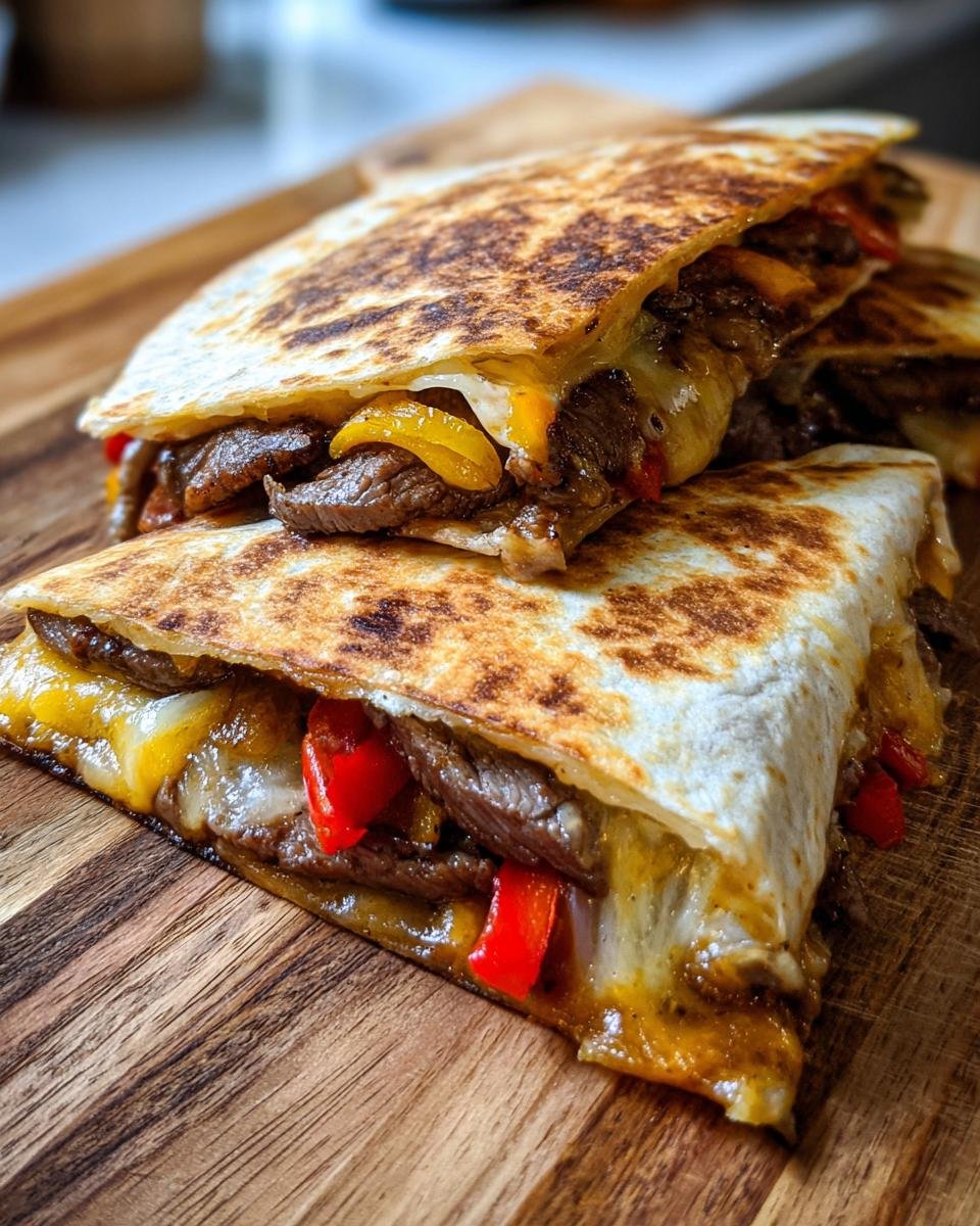 Steak Fajita Quesadillas on the Blackstone - detail 1