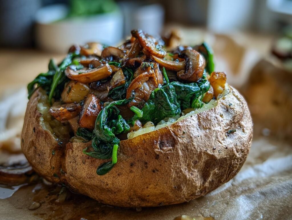 The Ultimate Stuffed Baked Potatoes with Mushrooms