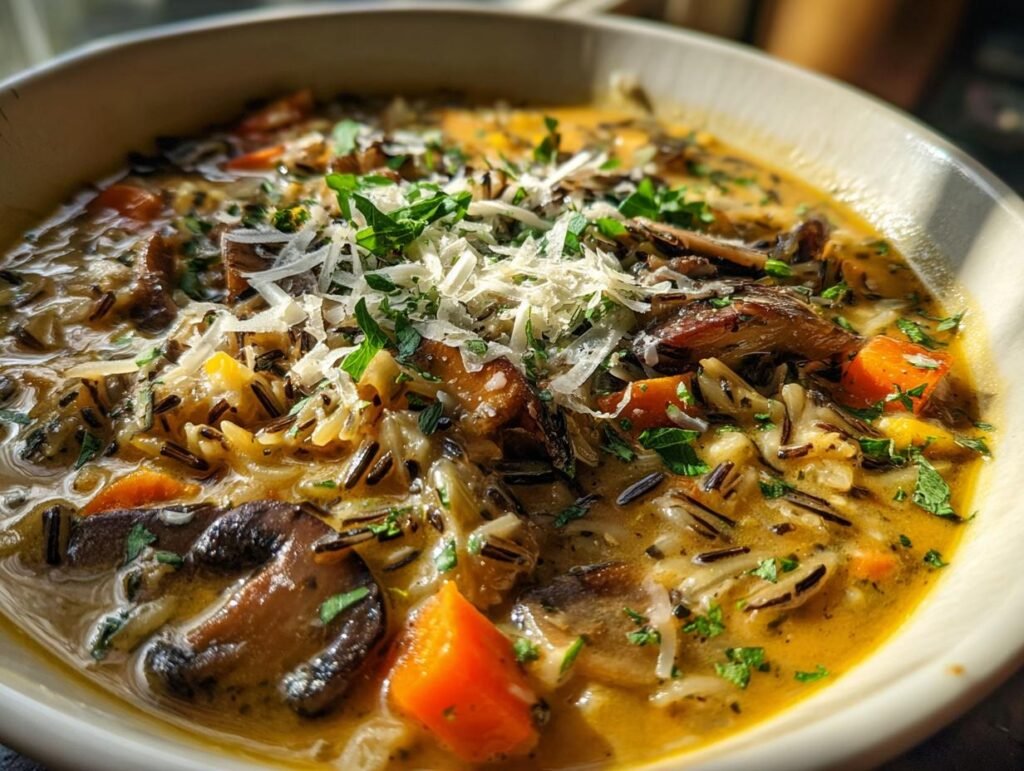 Wild Rice and Mushroom Soup