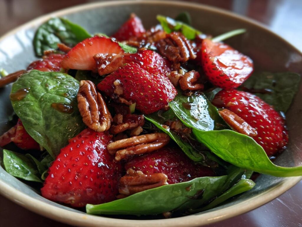 15-Minute Strawberry Spinach Salad