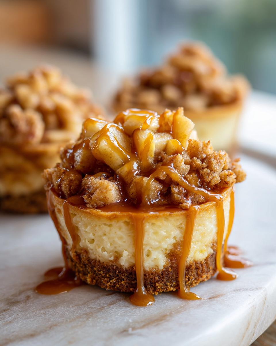 Apple Crisp Mini Cheesecakes - detail 1