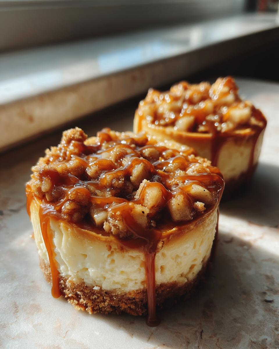 Apple Crisp Mini Cheesecakes - detail 2