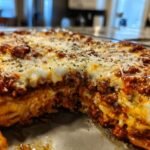 Baked Cream Cheese Spaghetti Casserole