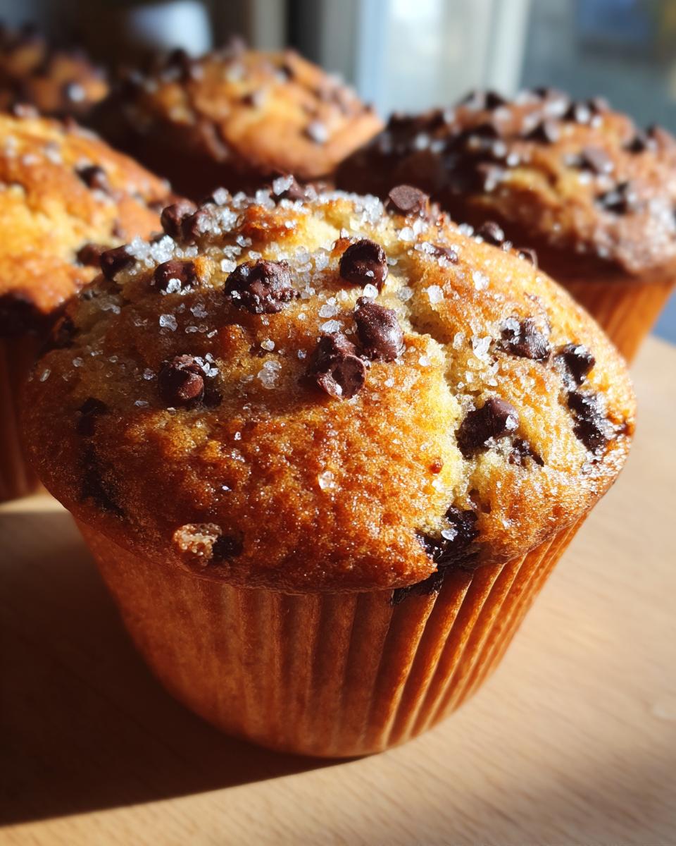Bakery Style Chocolate Chip Muffins - detail 2