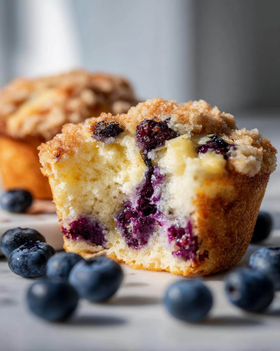 Bakery Style Lemon Blueberry Streusel Muffins - detail 1