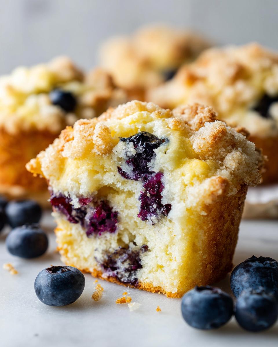Bakery Style Lemon Blueberry Streusel Muffins - detail 2