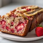Banana Strawberry Bread (Healthy)